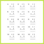 Printable Multiplication Worksheets for Grade 3 PDF With Pictures